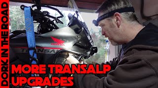 More Honda Transalp 750 Mods Aux Lighting TPMS and Tail Tidy Install [upl. by Sprague]