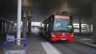 Sweden Stockholm bus ride from Arlanda Airport to Märsta Station [upl. by Arondel]