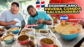 🇩🇴DOMINICANO PRUEBA COMIDA SALVADOREÑA consomé de garrobo 😰 [upl. by Akinihs]