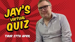 Virtual Pub Quiz Live Thursday 27th April [upl. by Butler958]