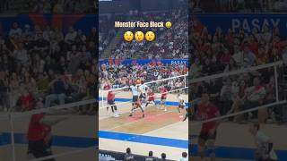 Akihiro Yamauchi’s Monster “Face” Block 😲 vnlmanila2024 volleyball [upl. by Ardnnaed430]