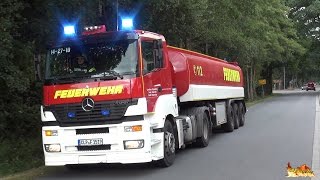 GTLF 30000 zu Großeinsatz Wachausfahrt Feuerwehr Lastrup  Anfahrten FW LK Cloppenburg  RD [upl. by Kcirddes]