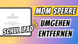 Schul iPad Sperre umgehen 2024 iPad Entfernte Verwaltung entfernen MDM umgehen [upl. by Hnacogn]