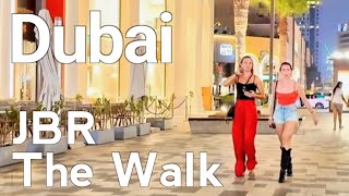 Dubai 4K Amazing JBR The Walk Walking Tour 🇦🇪 [upl. by Lovich220]