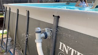 Intex Ultraframe Jet Air Valve Leak Temp Fix  Free Temp Fix [upl. by Francesco]