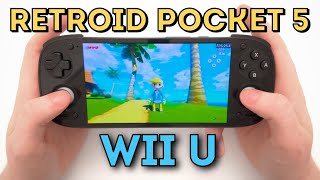 Retroid Pocket 5 BEST Wii U Emulation [upl. by Nosnehpets]