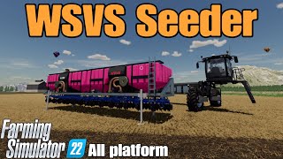 WSVS Seeder  FS22 mod for all platforms [upl. by Ennyroc]