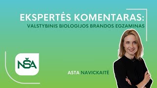 Ekspertės komentaras valstybinis biologijos brandos egzaminas 2024 [upl. by Ledoux]