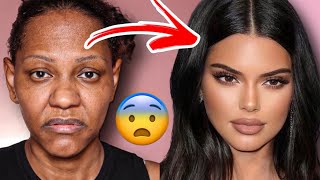 Makeup Transformation Kendall Jenner 😳 makeup [upl. by Airbas]