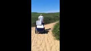 Tom Bodetts Homemade Beach Cart [upl. by Aihsile]