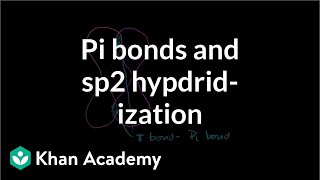 Pi bonds and sp2 hybridized orbitals  Structure and bonding  Organic chemistry  Khan Academy [upl. by Yleve]