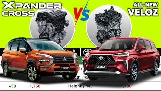 Mitsubishi XPANDER CROSS 2023 vs Toyota VELOZ 2023 V CVT  Car Specs Comparison [upl. by Nyrrat]