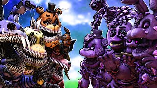 SFM FNaF Corrupted vs Toxic Animatronics [upl. by Kroy523]