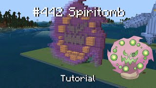 How to build a Pokémon Spiritomb statue in Minecraft Tutorial [upl. by Pollie]