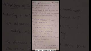 Young Double Slit Experiment YDSE Class 12Derivation trending viral physics motivation [upl. by Arhoz]