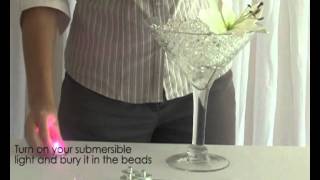 How to Create a Martini Water Bead Gell Jelly Ball Wedding or Party Table Centrepiece Decoration [upl. by Aicnorev]