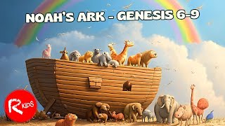 📖 Noahs Ark  Animated Bible Stories for Kids  Genesis 69 🌈 [upl. by Lerrej197]