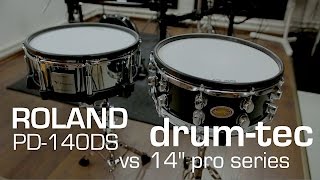 Roland TD50 edrum pad alternatives PD140DS vs drumtec pro series 14quot [upl. by Beaver]