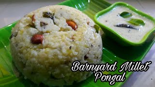 Barnyard Millet Pongal  குதிரைவாலி வெண்பொங்கல்  Millet Recipe [upl. by Ishii435]