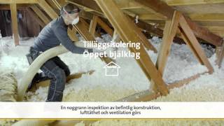 Tilläggsisolera med ISOVER InsulSafe® lösull [upl. by Eneres]