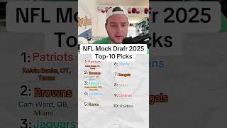 NFL Mock Draft 2025 nfldraft patriots raiders browns [upl. by Rehpotsrik]