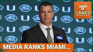 Media Predicts Where Miami Will Finish In The ACC Not Good  Dynamic Hurricanes Backfield [upl. by Enamrahs]