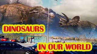 Dinosaurs on youtube in our world Videos of dinosaurs in real life Jurassic park hybrid dinosaur [upl. by Clein]