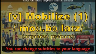 v Mobilize meaning organize prepare with 5 examples [upl. by Wilen26]