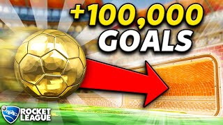 Rocket League but this SPECIAL BALL scores 100000 GOALS [upl. by Nosiddam]