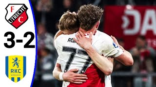 Utrecht vs RKC Waalwijk 32 All Goals and Extended Highlights [upl. by Adriell]