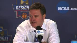 News Conference Kansas Elite Eight Postgame [upl. by Laughton]