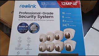 Reolink  16 Channel NVR with 8 Dome Cameras  Unboxed  1769408  NVS1612MD8 [upl. by Kela]