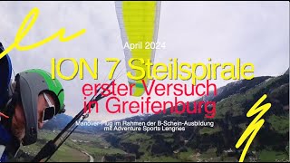 Greifenburg Steilspirale im Rahmen des BScheinTraining mit Nova ION 7 light [upl. by Loomis]