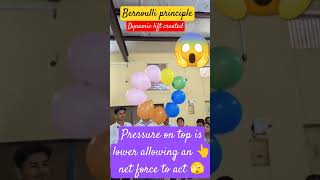 Bernoulli principle dynamic lift createdtrending physics experiment [upl. by Adnoyek]