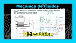 ✅ Ejercicio Resuelto de Mecánica de Fluidos  Hidrostática [upl. by Sevy]