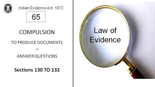 Law of Evidence  Lecture 65  Compulsion to produce documents or answer questions  Bil [upl. by Ladnik909]