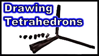 How to Draw Tetrahedrons [upl. by Shanna]