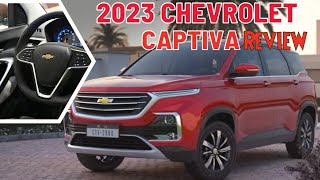 Chevrolet Captiva 2023 Review English  Full Options  Test Drive  Interior  Dubai UAE  Ucars [upl. by Arytal]