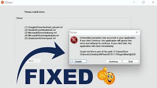 MiFlash Tool Unhandled Exception Has Occurred In Your Application  Fixed 💯 [upl. by Llemert]