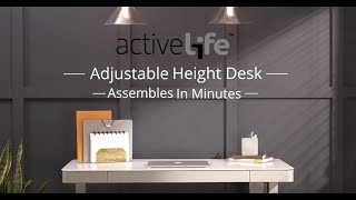 How To Assemble Tresanti Adjustable Height Desk [upl. by Ester]