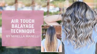 Air Touch Balayage Tutorial by Mirella Manelli  Kenra Color [upl. by Berkie]