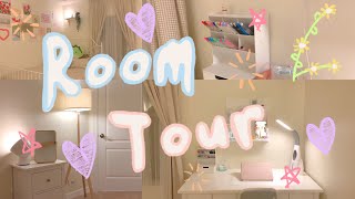 Room Tour soft pastel aesthetic [upl. by Lehcem]