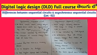 Differences between synchronous sequential circuit and asynchronous sequential circuit [upl. by Tecu37]