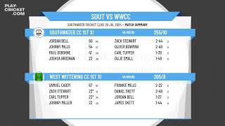 Southwater CC 1st XI v West Wittering CC 1st XI [upl. by Burrton]