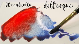 Tutorial Acquerello il controllo dellacqua sul foglio [upl. by Eellehs]