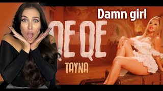 FEMALE DJ REACTS TO ALBANIAN MUSIC 🇦🇱 TAYNA  QE QE  REACTION  REAGIM [upl. by Dunston]