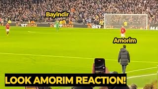 Ruben Amorim angry reaction after Altay Bayindir ERROR cant save Son Heung Min corner kick goal [upl. by Zebaj391]