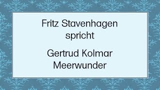 Gertrud Kolmar „Meerwunder“ [upl. by Sawtelle376]