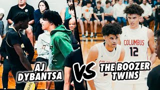 AJ Dybantsa GETS TESTED By the Boozer Twins in OT THRILLER INSANE BUZZER BEATER [upl. by Aivilys]