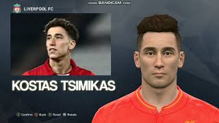 Kostas Tsimikas Liverpool FC PES 2017 face build [upl. by Bowrah556]